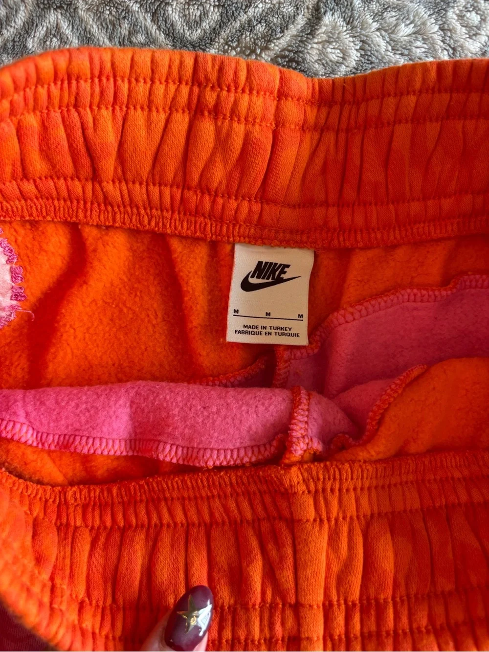 Nike Sportswear Two-Tone Patterned Project Uphoria Fleece Shorts Medium